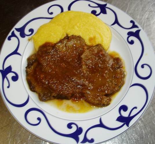 brasato di manzo e polenta